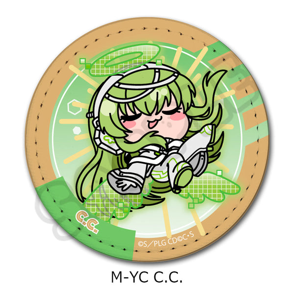 『コードギアス 反逆のルルーシュ』第3弾 レザーバッジ(丸形) M-YC C.C.