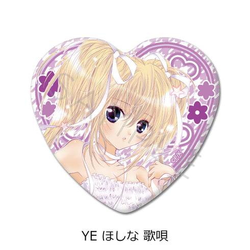 『しゅごキャラ!』第2弾 ハート型缶バッジ YE ほしな歌唄