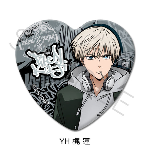 『WIND BREAKER』第3弾 ハート型缶バッジ YH 梶蓮