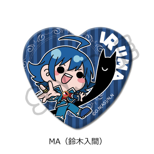 『魔入りました!入間くん』ハート型缶バッジ MA 鈴木入間