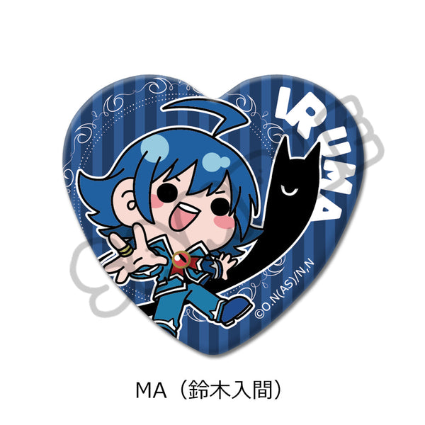 『魔入りました!入間くん』ハート型缶バッジ MA 鈴木入間