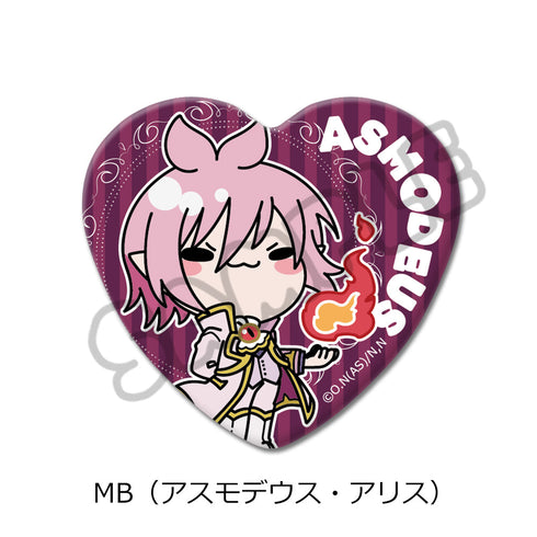 『魔入りました!入間くん』ハート型缶バッジ MB アスモデウス・アリス