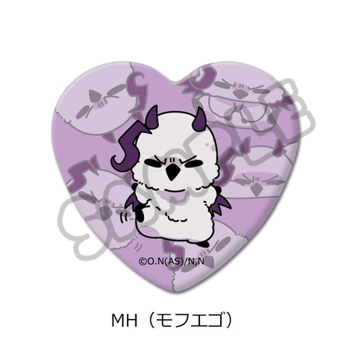 『魔入りました!入間くん』ハート型缶バッジ MH モフエゴ