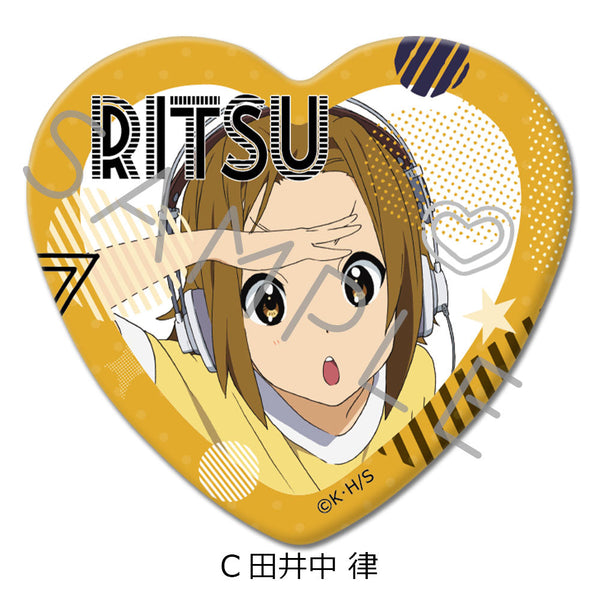 『けいおん!』ハート型缶バッジ C 田井中律