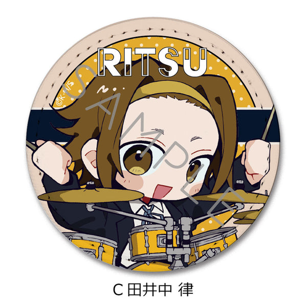 『けいおん!』レザーバッジ(丸形) C 田井中律