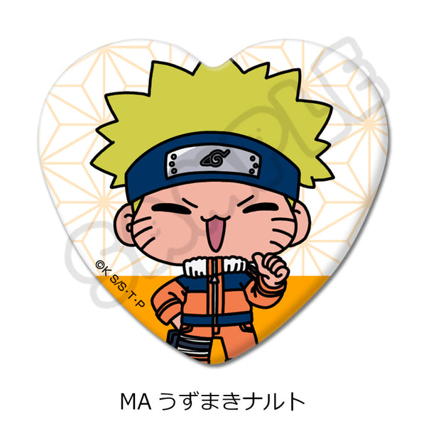 『NARUTO-ナルト-』ハート型缶バッジ MA うずまきナルト