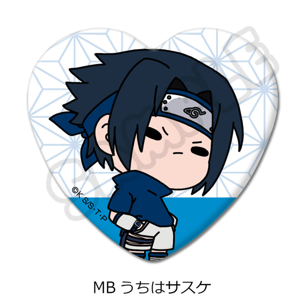 『NARUTO-ナルト-』ハート型缶バッジ MB うちはサスケ