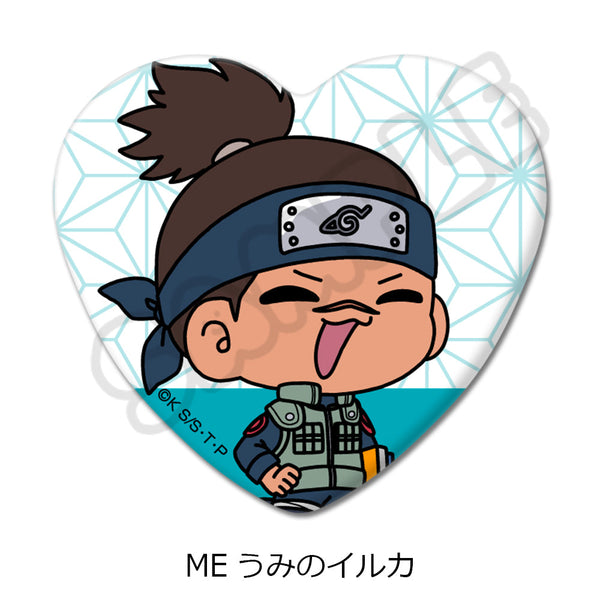 『NARUTO-ナルト-』ハート型缶バッジ ME うみのイルカ
