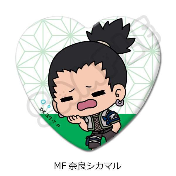 『NARUTO-ナルト-』ハート型缶バッジ MF 奈良シカマル