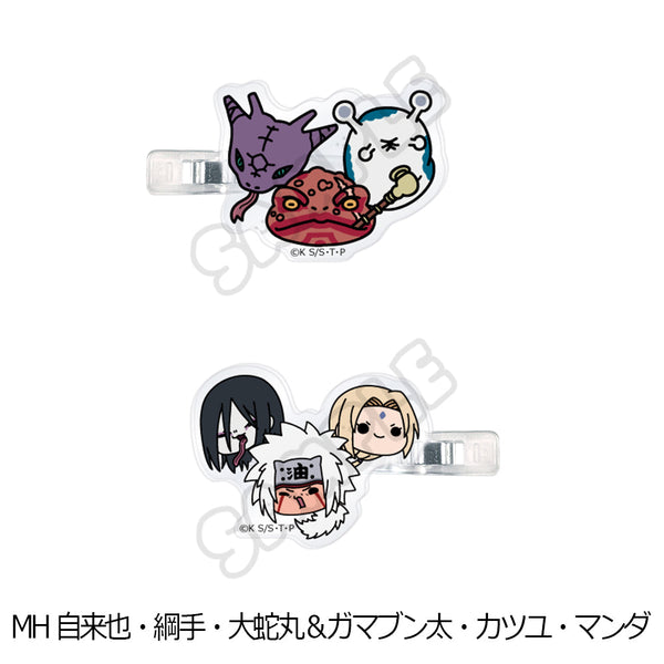 『NARUTO-ナルト-』前髪クリップ MH 自来也・綱手・大蛇丸&ガマブン太・カツユ・マンダ