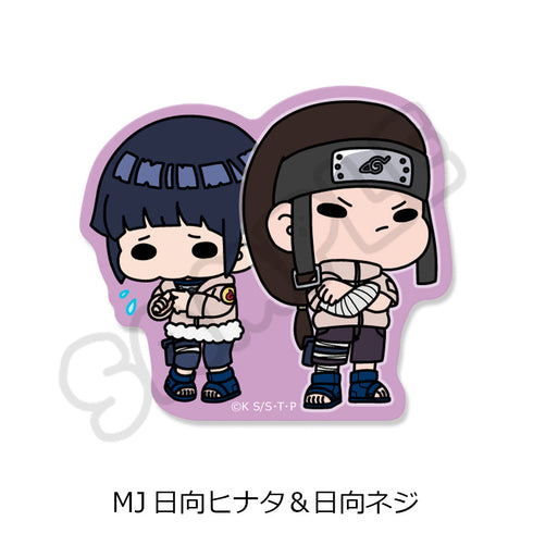 『NARUTO-ナルト-』クリアステッカー MJ 日向ヒナタ&日向ネジ