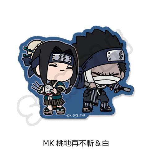 『NARUTO-ナルト-』クリアステッカー MK 桃地再不斬&白