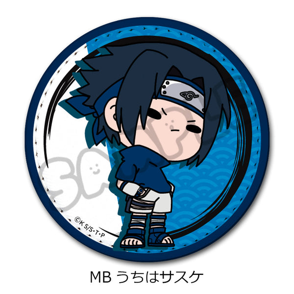 『NARUTO-ナルト-』レザーバッジ(丸形) MB うちはサスケ