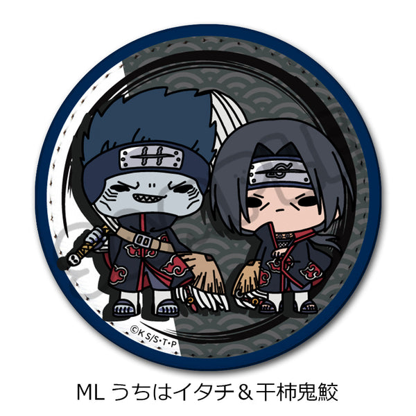 『NARUTO-ナルト-』レザーバッジ(丸形) ML うちはイタチ&干柿鬼鮫