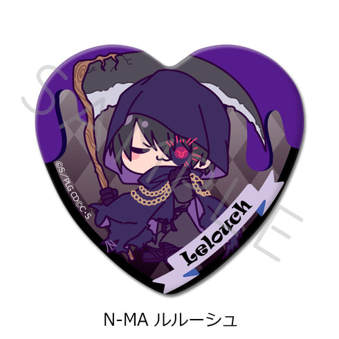 『コードギアス 反逆のルルーシュ』第4弾 ハート型缶バッジ N-MA ルルーシュ