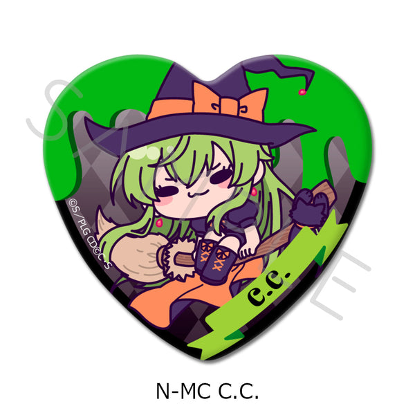 『コードギアス 反逆のルルーシュ』第4弾 ハート型缶バッジ N-MC C.C.