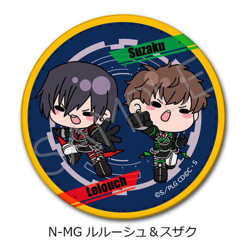 『コードギアス 反逆のルルーシュ』第4弾 レザーバッジ(丸形) N-MG ルルーシュ&スザク