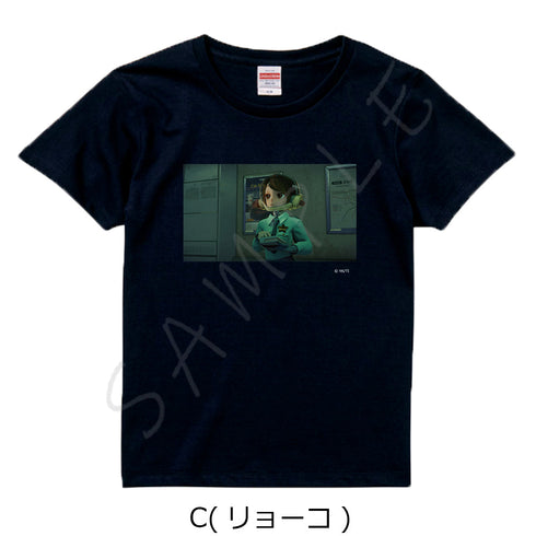 『銀河特急 ミルキー☆サブウェイ』Tシャツ C リョーコ ブラック Sサイズ