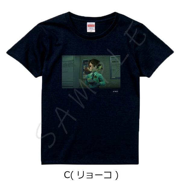 『銀河特急 ミルキー☆サブウェイ』Tシャツ C リョーコ ブラック Sサイズ