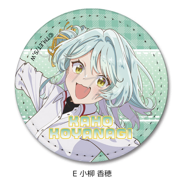 『わたしが恋人になれるわけないじゃん、ムリムリ!(※ムリじゃなかった!?)』レザーバッジ(丸形) E 小柳香穂