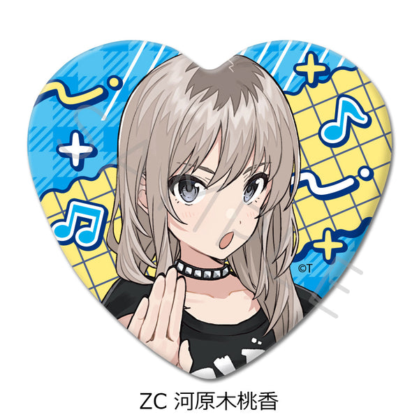 『ガールズバンドクライ』第5弾 ハート型缶バッジ ZC 河原木桃香