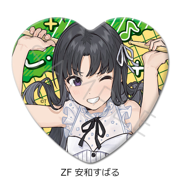 『ガールズバンドクライ』第5弾 ハート型缶バッジ ZF 安和すばる