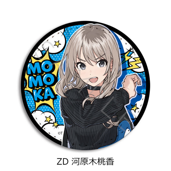 『ガールズバンドクライ』第5弾 レザーバッジ(丸形) ZD 河原木桃香