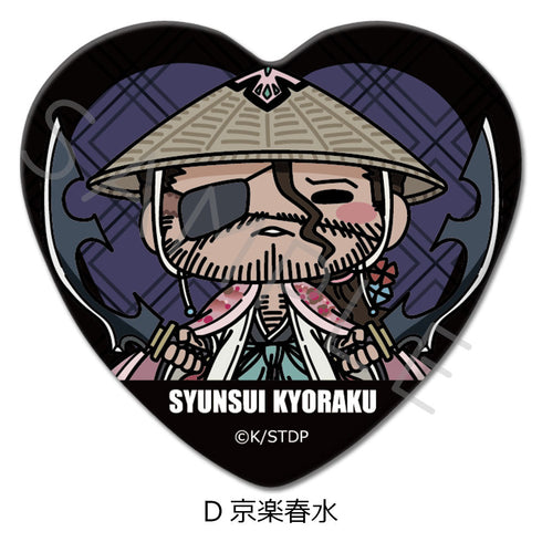 『BLEACH 千年血戦篇』ハート型缶バッジ D 京楽春水