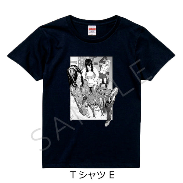『一勝千金』Tシャツ E 集合1 ブラック Sサイズ