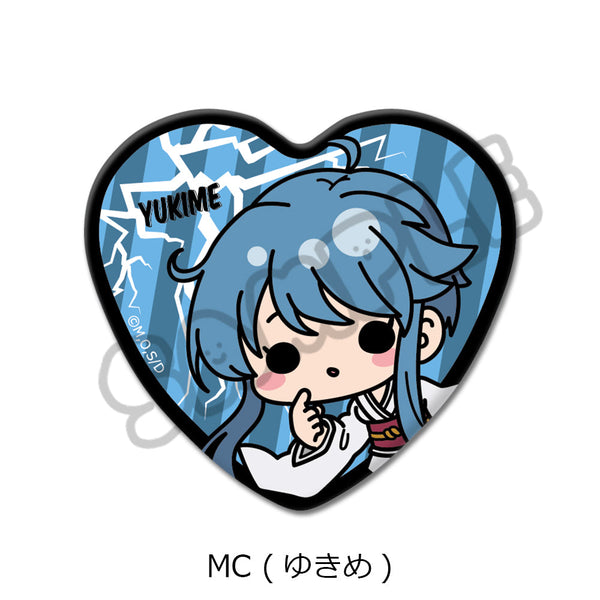 『地獄先生ぬーべー』ハート型缶バッジ MC ゆきめ