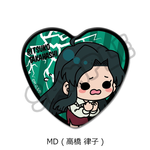 『地獄先生ぬーべー』ハート型缶バッジ MD 高橋律子