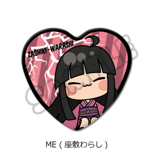 『地獄先生ぬーべー』ハート型缶バッジ ME 座敷わらし