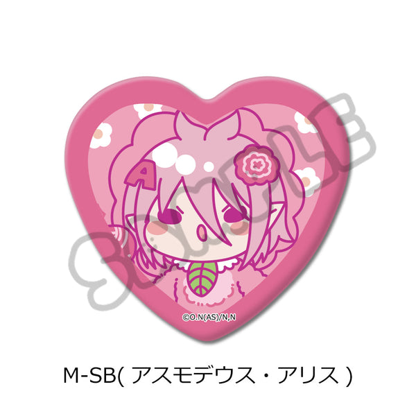 『魔入りました!入間くん』第2弾 ハート型缶バッジ M-SB アスモデウス・アリス