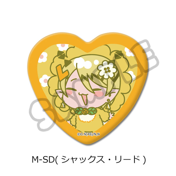 『魔入りました!入間くん』第2弾 ハート型缶バッジ M-SD シャックス・リード