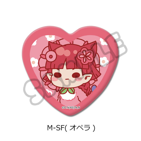 『魔入りました!入間くん』第2弾 ハート型缶バッジ M-SF オペラ