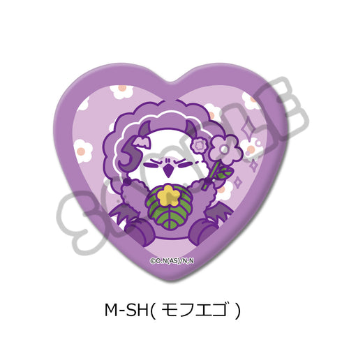 『魔入りました!入間くん』第2弾 ハート型缶バッジ M-SH モフエゴ