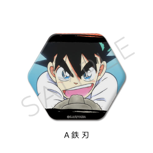 『真・侍伝YAIBA』六角形缶バッジ A 鉄刃