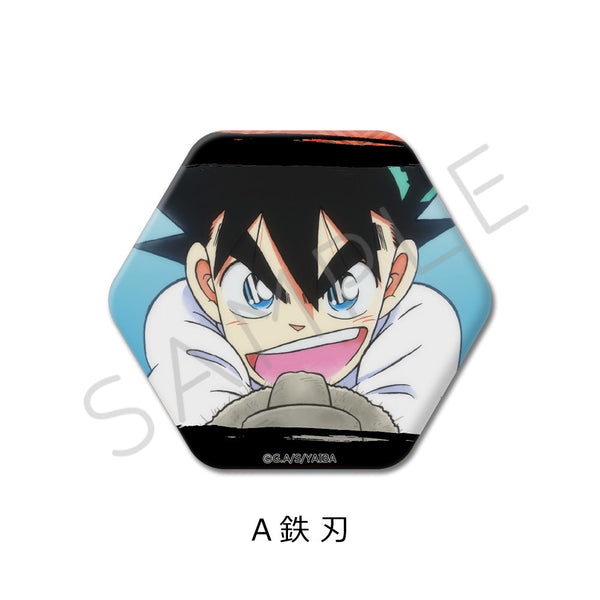 『真・侍伝YAIBA』六角形缶バッジ A 鉄刃