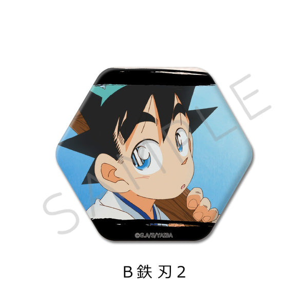 『真・侍伝YAIBA』六角形缶バッジ B 鉄刃2