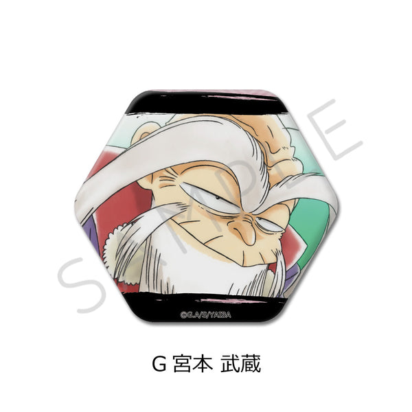『真・侍伝YAIBA』六角形缶バッジ G 宮本武蔵