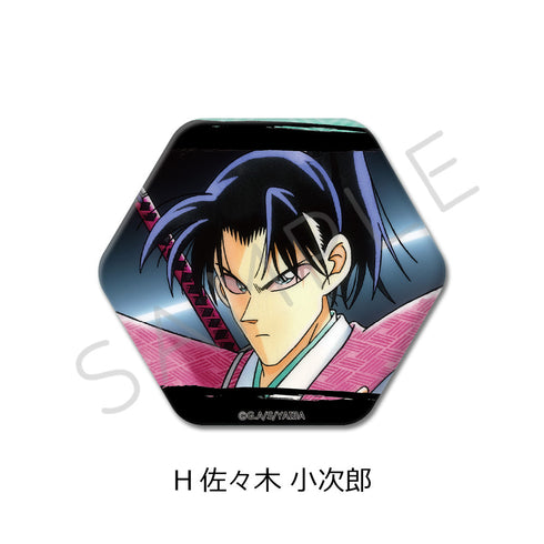 『真・侍伝YAIBA』六角形缶バッジ H 佐々木小次郎