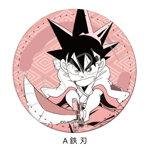 『真・侍伝YAIBA』レザーバッジ(丸形) A 鉄刃