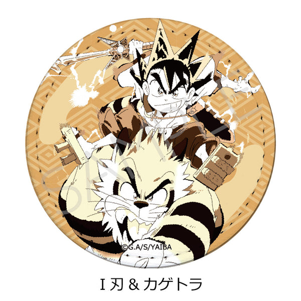 『真・侍伝YAIBA』レザーバッジ(丸形) I 刃&カゲトラ
