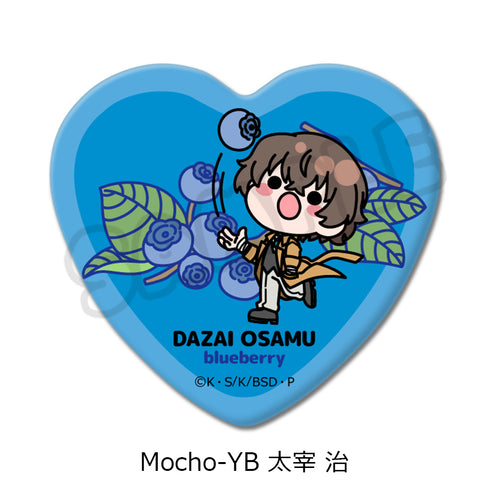 "Literary Masters: Stray Dogs" 7th Series Heart-Shaped Pin Badge: Mocho-YB Osamu Dazai