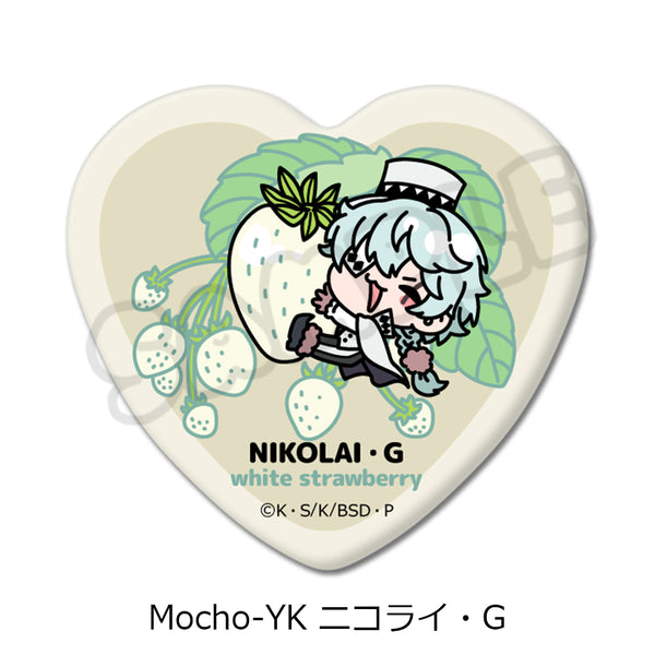 "Literary Masters: Stray Dogs" 7th Series Heart-Shaped Pin Badge: Mocho-YK Nikolai G