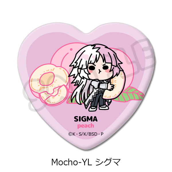 "Literary Masters: Stray Dogs" 7th Series Heart-Shaped Pin Badge: Mocho-YL Sigma