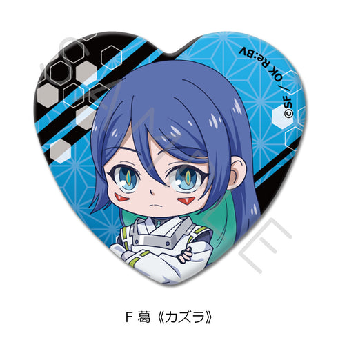 『陰陽廻天 Re:バース』ハート型缶バッジ F 葛《カズラ》
