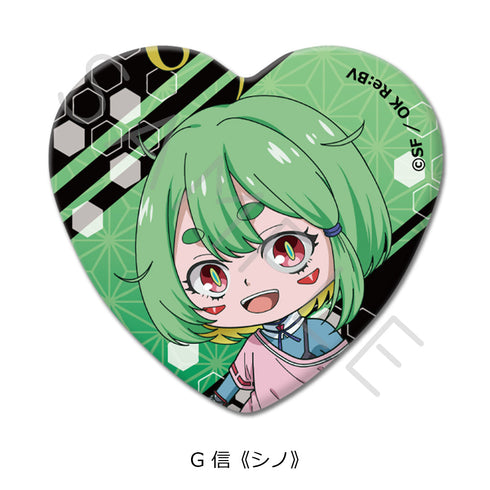 『陰陽廻天 Re:バース』ハート型缶バッジ G 信《シノ》