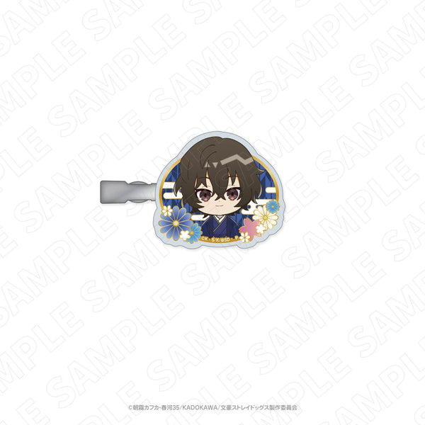 『文豪ストレイドッグス』キャラディショナルトイ (和のおもてなしVer.)アクリルヘアクリップ(太宰治)