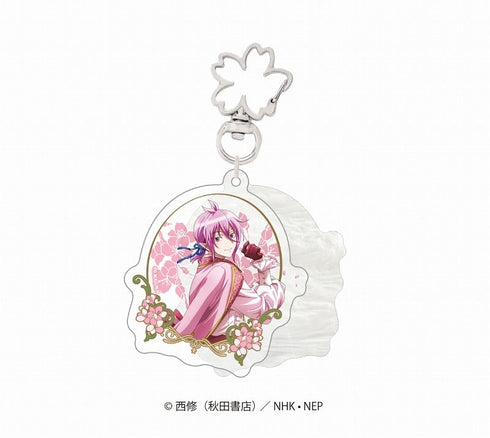 『魔入りました!入間くん』桜アクリルキーホルダー アスモデウス・アリス